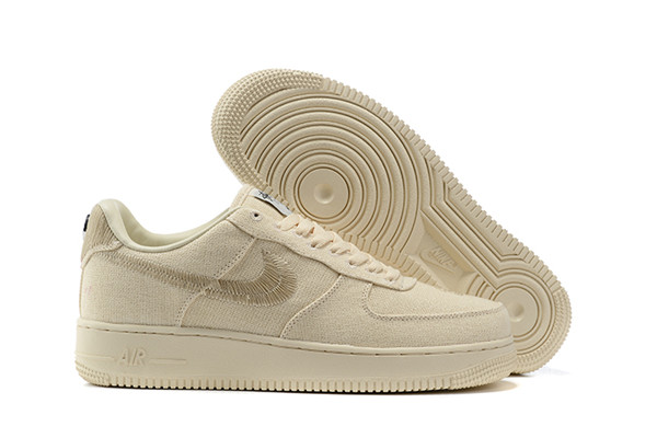 Women's Air Force 1 Low Top Cream Shoes 072